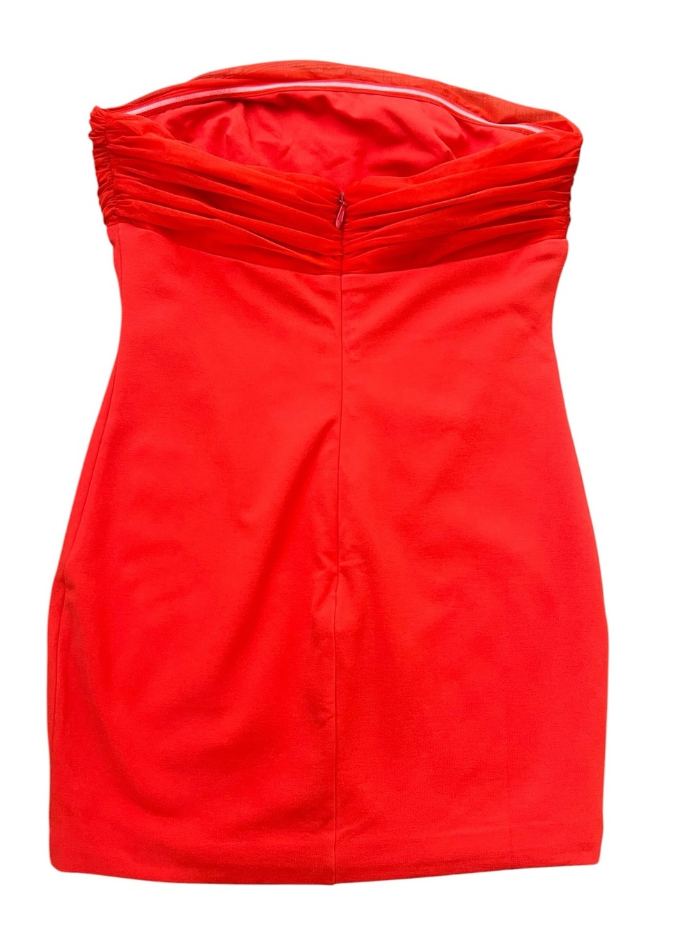 Revolve Superdown Women’s Felina Red Draped Neck Mini Dress with Dupatta Scarf - Picture 7 of 10
